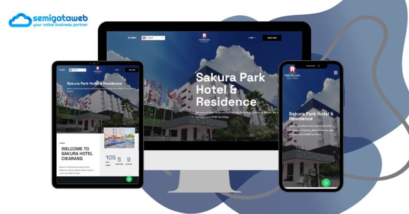 Website Hotel Booking - Sakura Park Hotel & Residence