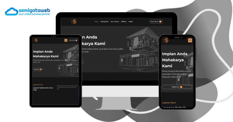 Website Company Profile - Sinergi Ruang Studio